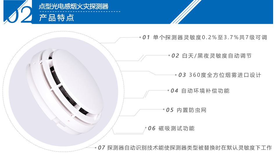 JTY-GM-CN4098-9714点型光电感烟火灾新疆探测器特点